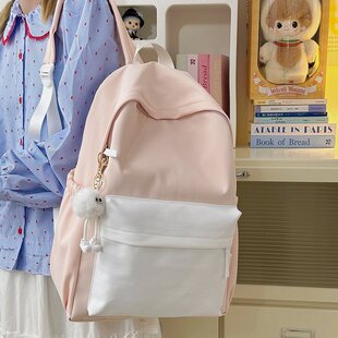 韩版可爱卡通狐狸狗动物灯芯绒书包学生情侣女原宿百搭个性双肩包
