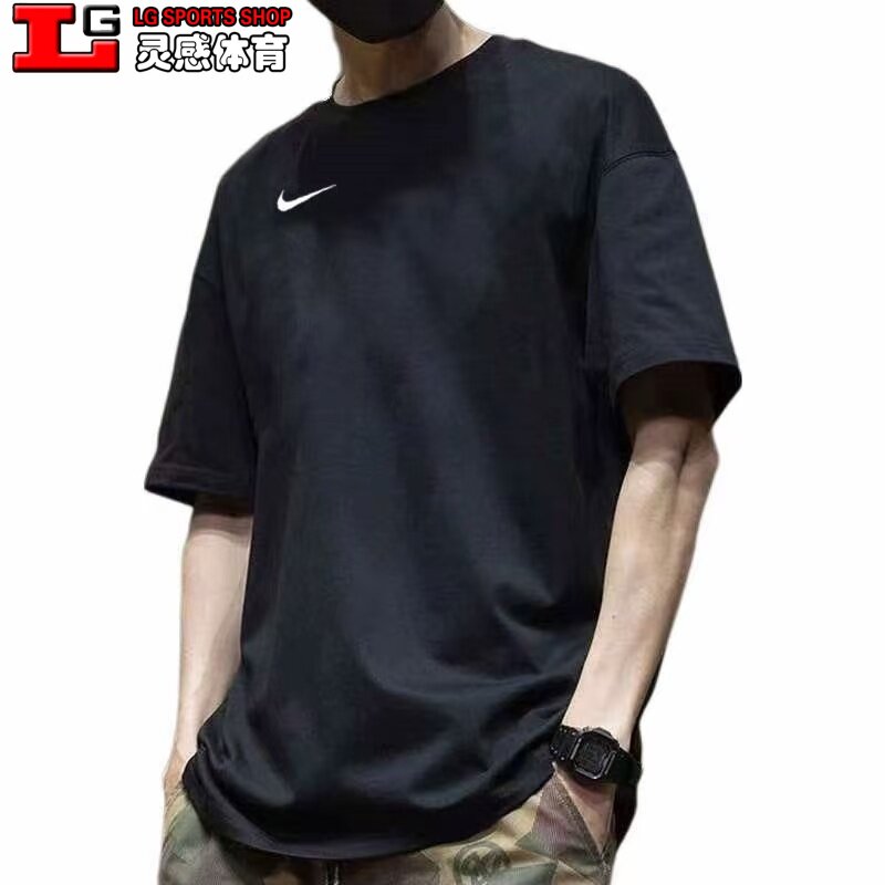 耐克 Nike Dri-Fit 速干 梭织 冰丝短袖 纯色 刺绣T恤 IB8640-010