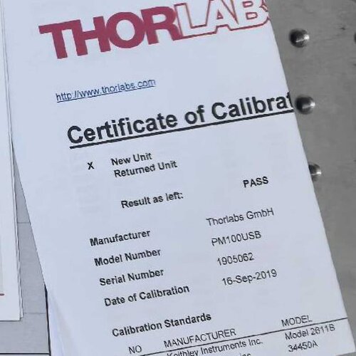 THORLABS PM100USB 光功率计