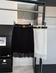 夏新款 包臀开衩一步裙韩版 欧美时尚 中长裙 蕾丝拼接半身裙高腰修身