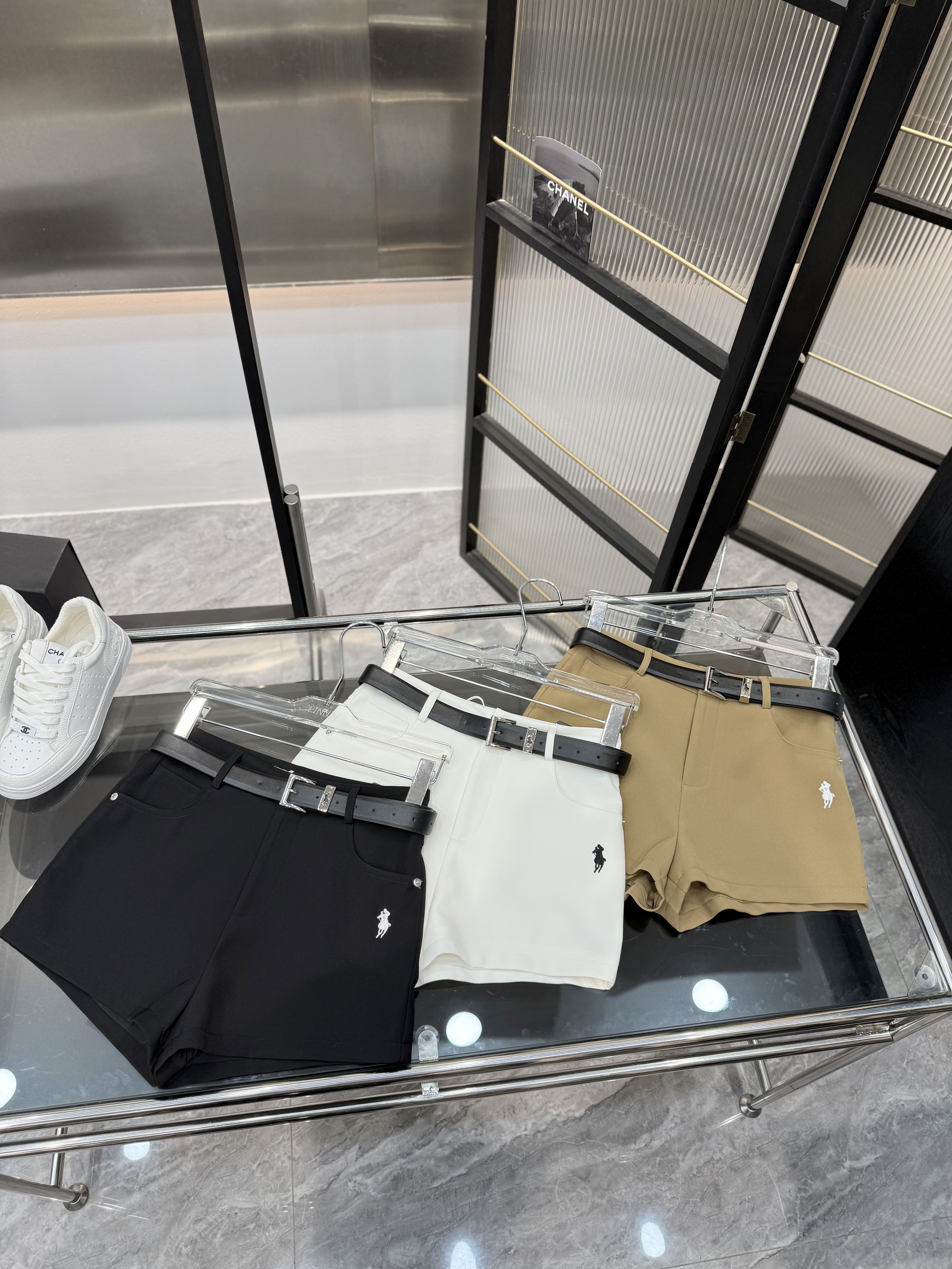 夏季高腰阔腿A字短裤百搭西装裤99元