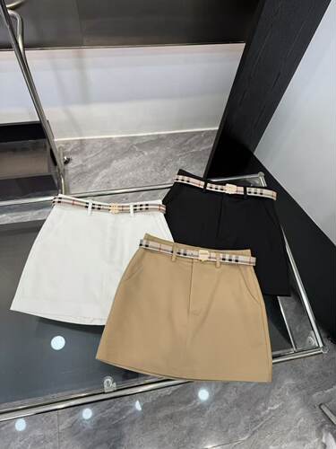 夏季新款短裙女高腰韩版网红a字口袋防走光半身裙气质西装时装潮