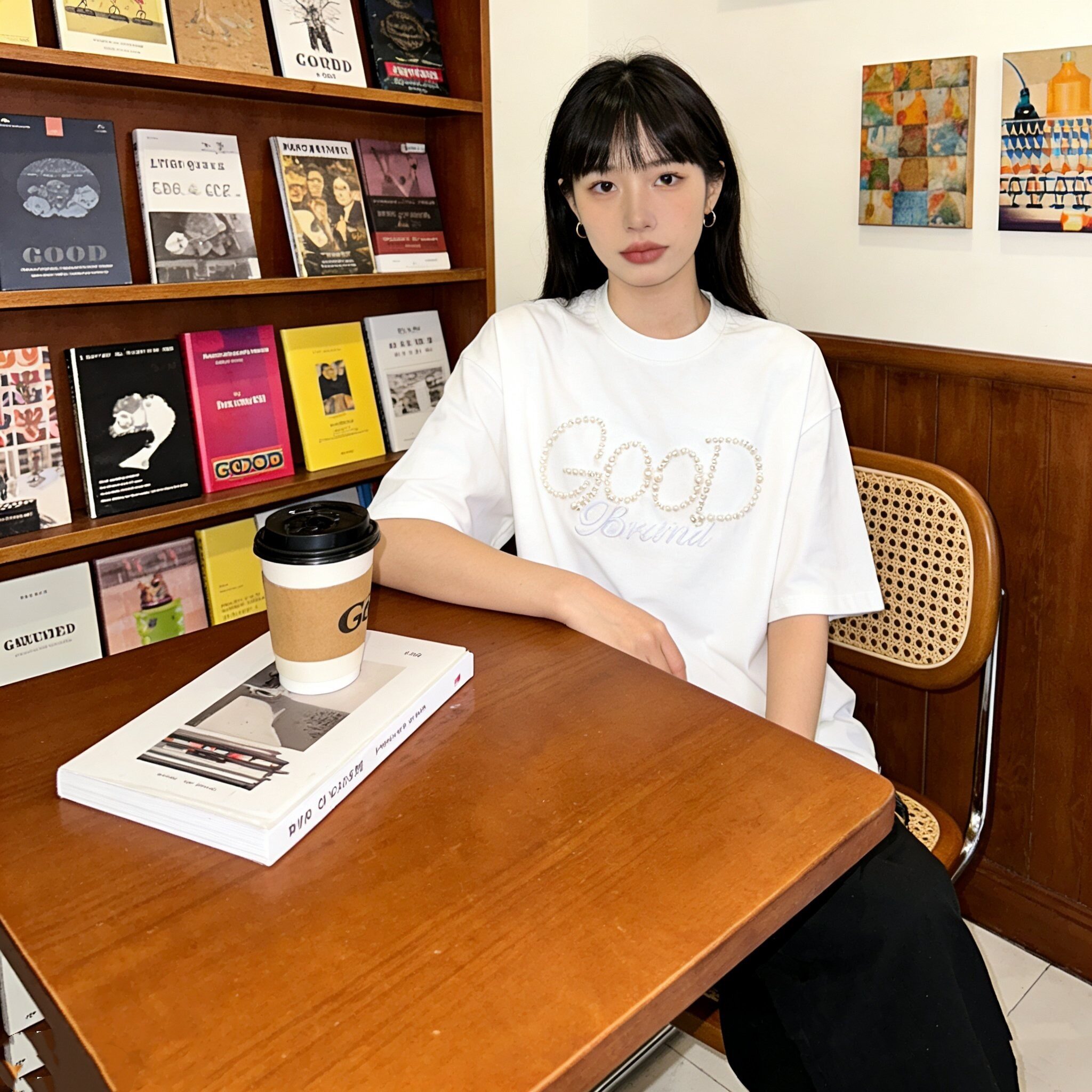 夏季新款韩范美式休闲感字母印花圆领短袖T恤女个性上衣潮牌宽松