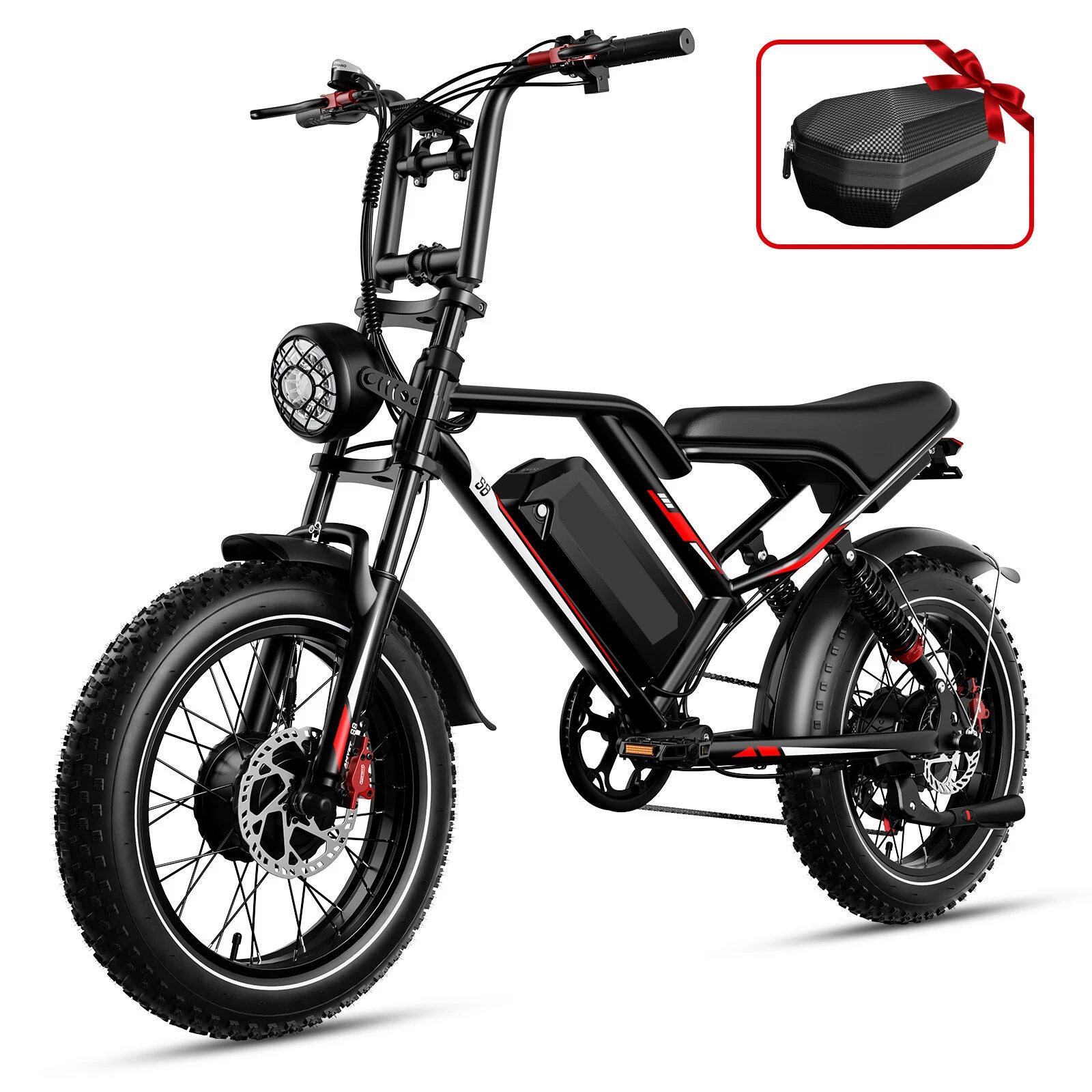 广东包邮厂家直销一件代发电动自行车20x4.0”胖胎48V25AH2000W