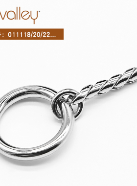 美国ALVALLEY金属蛇链狗链中大型犬防爆冲狗狗P链赛级牵引绳项圈