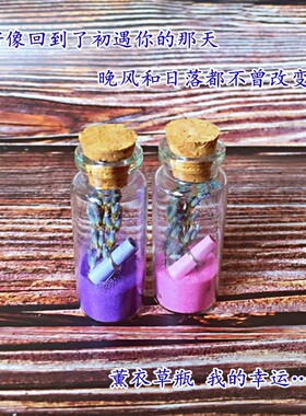薰衣草生日礼物浪漫爱情幸运星瓶