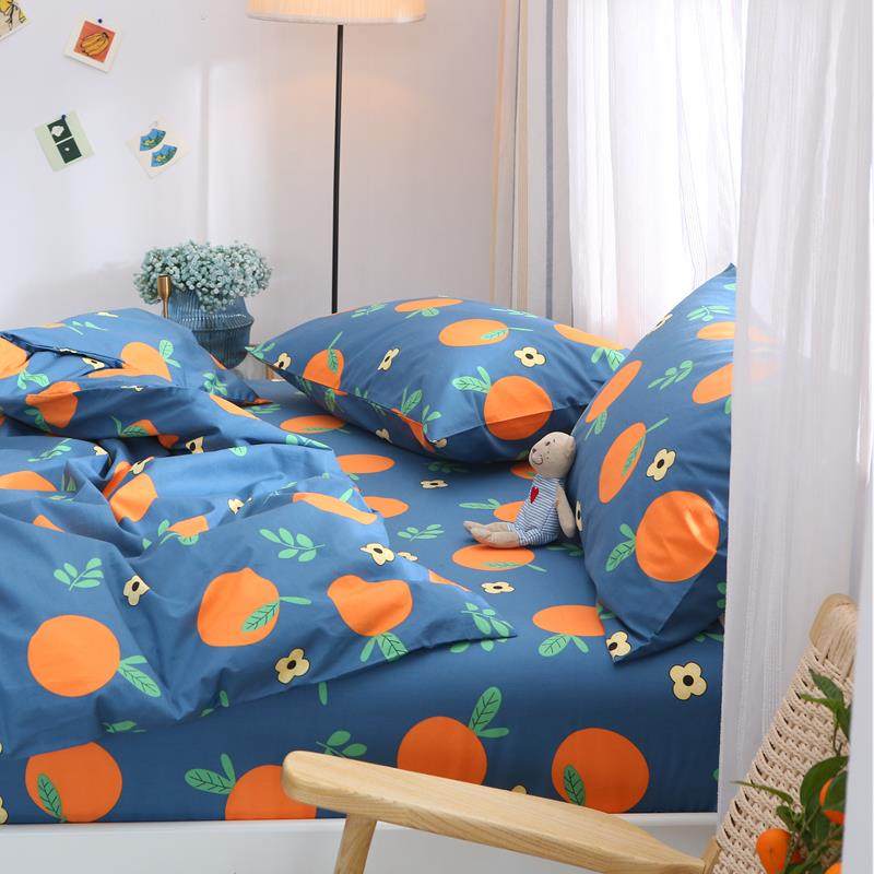 新疆包邮一个橙 秋冬纯棉被套单件宿舍1.5米全棉被罩双人1.8x2.0x