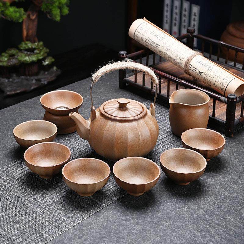 新疆包邮围炉煮茶柴烧提梁壶炭烤温茶煮茶器户外家用粗陶茶杯功夫,餐饮具,整套茶具,淘宝优惠券,粉丝福利购,淘宝优惠卷