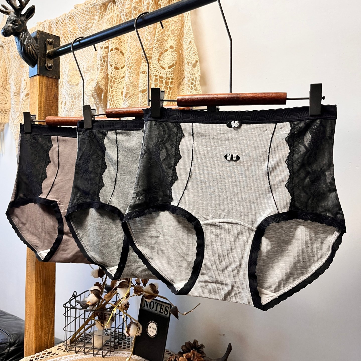 法式螺纹内裤莫代尔大码女生高腰三角裤头130-200斤,女士内衣/男士内衣/家居服,女三角裤,淘宝优惠券,粉丝福利购,淘宝优惠卷