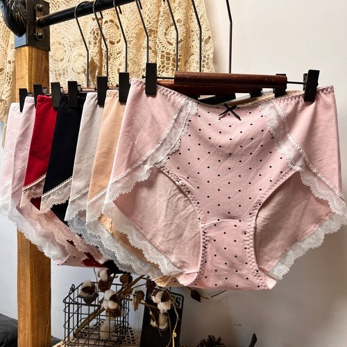 大码甜美可爱点纯棉三角内裤