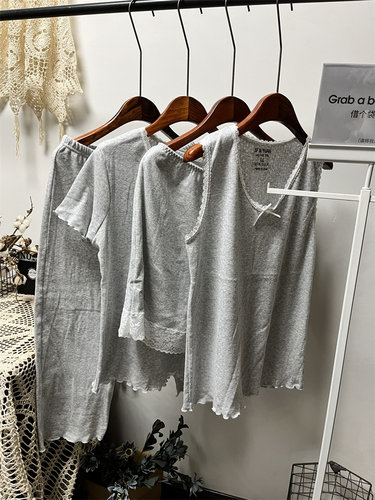 女生纯棉加肥加大家居服外贸