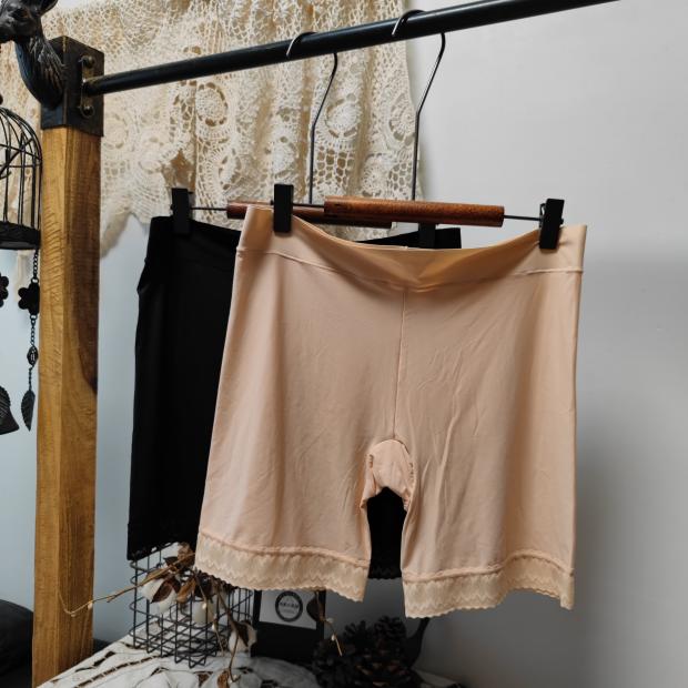 130-230斤弹力丝高腰四角大码轻薄款透气三分打底安全裤75-135cm