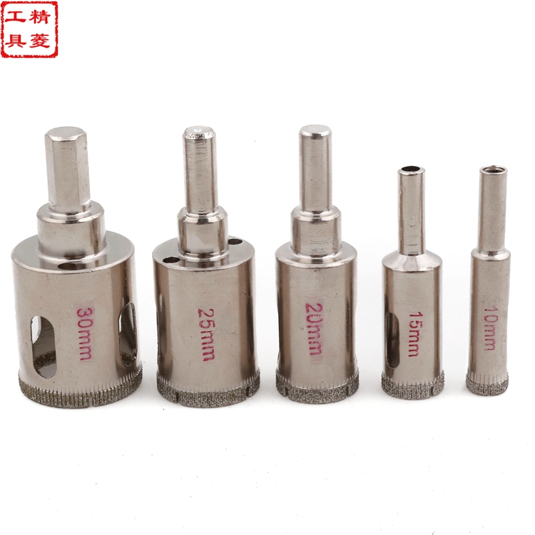 6-38mm长槽钻头玻化瓷砖玻璃瓷砖大理石人造石陶瓷脆性材料开孔器