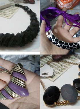 外单波西米亚个性水钻气场全开项链情侣流苏宫廷气质复古饰品