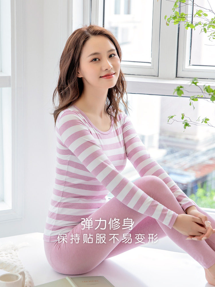 2023 AUTUMN CLOTHES AUTUMN PANTS WOMENS COTTON SUITSTHERMAL UNDERWEARSLIM BOTTOM LINE CLOTHES PANTSTHIN COTTON SWEATER