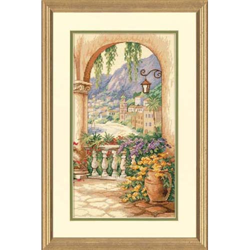 Dim35219露台拱门 十字绣 saga格式XSD重绘源文件电子图纸