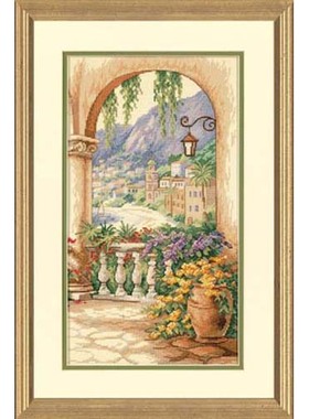 Dim35219露台拱门 十字绣 saga格式XSD重绘源文件电子图纸