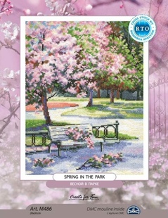 RTO M486 春天的公园 十字绣 saga格式XSD重绘源文件电子图纸