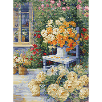 Luca-S BU5056花园角落 十字绣 saga格式XSD重绘源文件电子图纸