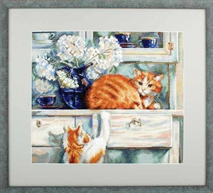 RTO M482 嬉戏的猫咪 十字绣 saga格式XSD重绘源文件电子图纸