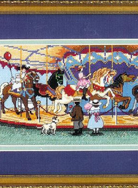 Dim06832 旋转木马 十字绣 saga格式XSD重绘源文件电子图纸