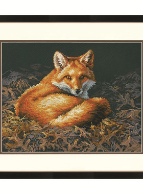 Dim70-35318 狐狸 十字绣 saga格式XSD重绘源文件电子图纸