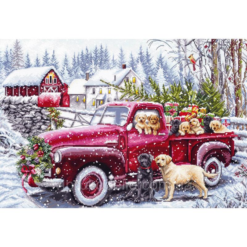 LETI L8014 圣诞快递 十字绣 saga格式XSD重绘源文件电子图纸