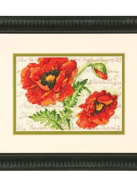 Dim70-65116 红罂粟 十字绣 saga格式XSD重绘源文件电子图纸