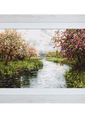 Luca-S B545 春季风景 十字绣 saga格式XSD重绘源文件电子图纸