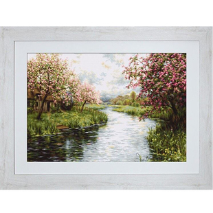 春季 B545 风景 十字绣 XSD重绘源文件电子图纸 Luca saga格式