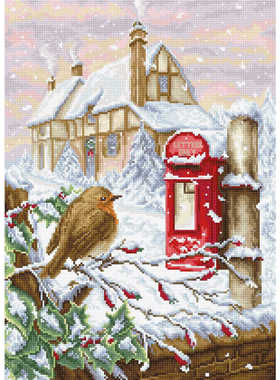 Luca-S BU4014 红色邮筒 十字绣 saga格式XSD重绘源文件电子图纸