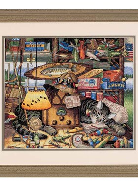 Dim35088 猫 十字绣 saga格式XSD重绘源文件电子图纸