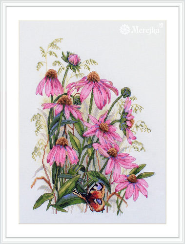 Merejka K-124 粉雏菊 十字绣 saga格式XSD重绘源文件电子图纸