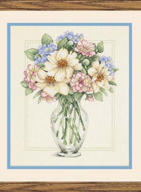 Dim35228 玻璃花瓶 十字绣 saga格式XSD重绘源文件电子图纸