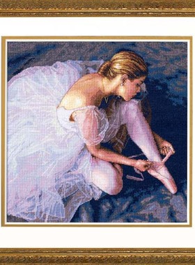 Dim35181 芭蕾舞女孩 十字绣 saga格式XSD重绘源文件电子图纸