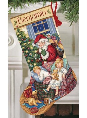 Dim圣诞袜子系列之一 十字绣 saga格式XSD重绘源文件电子图纸