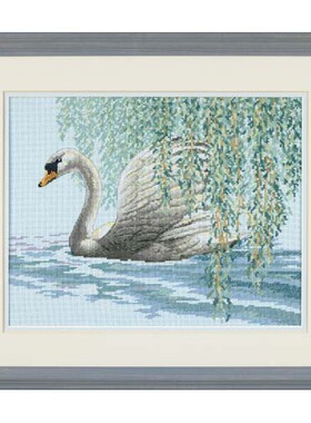 Dim35231 垂柳天鹅 十字绣 saga格式XSD重绘源文件电子图纸