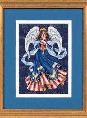 Dim06911爱国天使 十字绣 saga格式XSD重绘源文件电子图纸