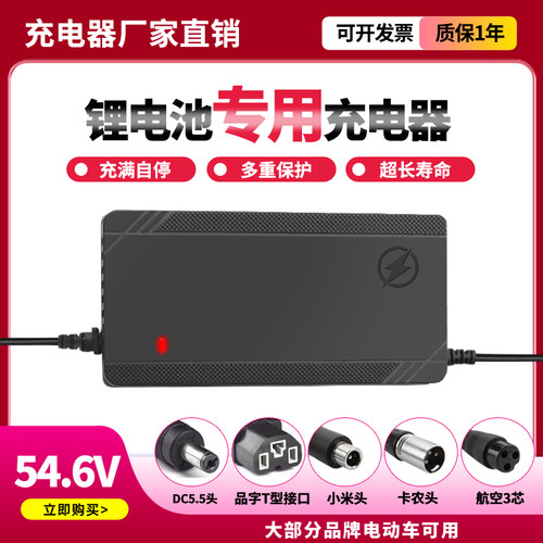 锂电池电动车充电器48V36V60V24V2A72V电车锂离子哈雷平衡车通用