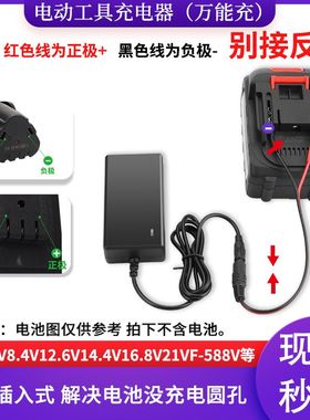12V21V25V18V36V万能手电钻充电器电瓶电动工具电扳手锂电池通用