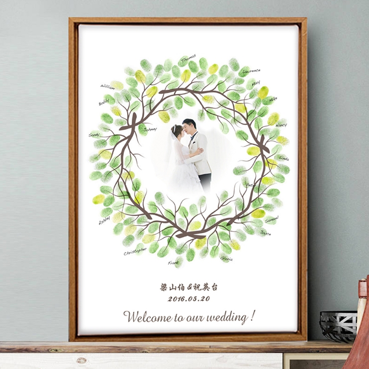 指纹照片同学生日礼物毕业签名册