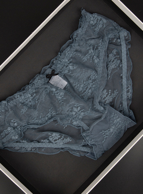 少女蕾丝透明低腰透气三角裤