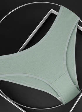 6色(100-220斤)简约纯色低腰纯棉内裤全棉白色底裆透气女三角裤