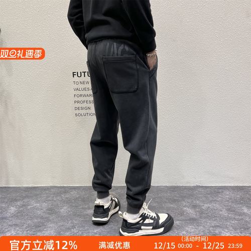 运动裤潮流时尚复古水洗休闲裤