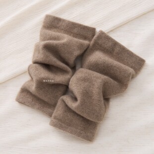 暖秋冬100%纯山羊绒袜套保暖男女士过膝长筒袜针织护小腿护脚腕套