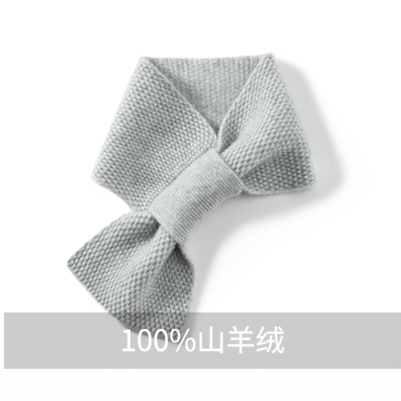 穿孔交叉保暖领结韩版短款围脖