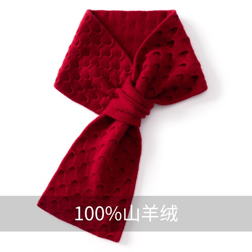 秋冬简约100%纯山羊绒围巾