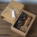 Hinoe文艺复古ins风原创牛皮纸礼品包装 盒生日圣诞节干花礼物盒