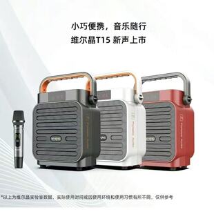 维尔晶 T15户外广场舞音响蓝牙音箱小型K歌户外大音量低音炮U盘