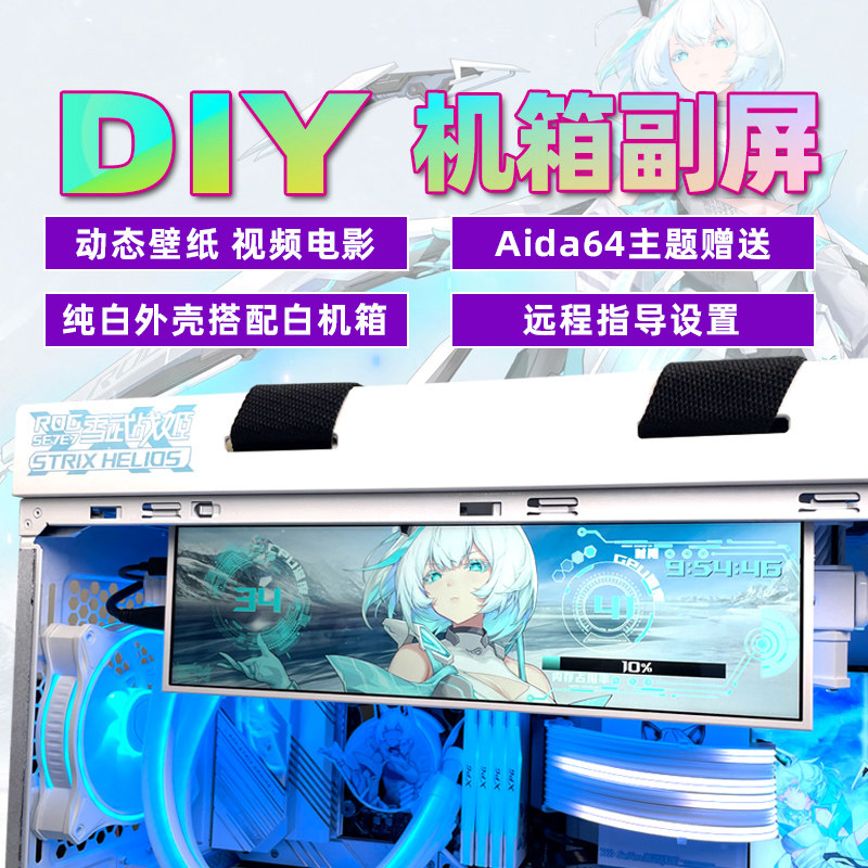 机箱副屏电脑硬件温度监控图片